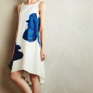 Anthropologie Embroidered Bluebell dress Sz M